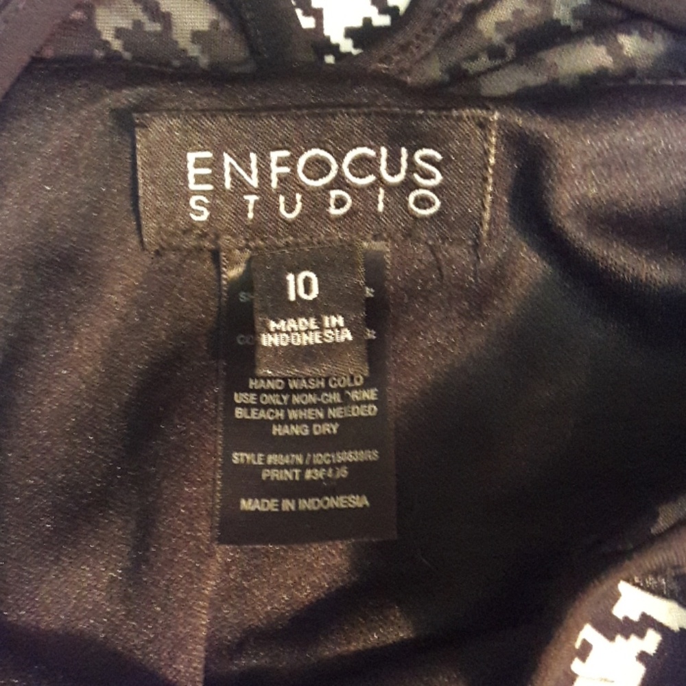NWOT Fabulous Houndstooth Fit & Flare Dress - Picture 4 of 4
